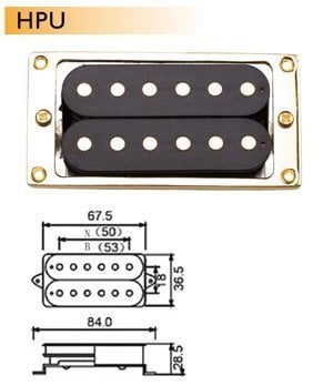 Dr Parts HPUBBKGD Elektro Gitar Manyetiği