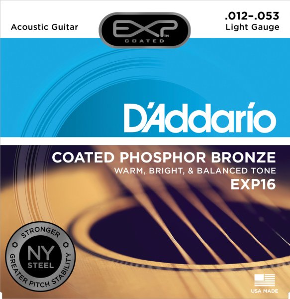 Daddario EXP16 Akustik Tel Set Kaplamalı Light (.012)