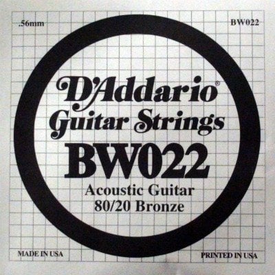 Daddario BW022 Single 80/20 Bronze WND 022