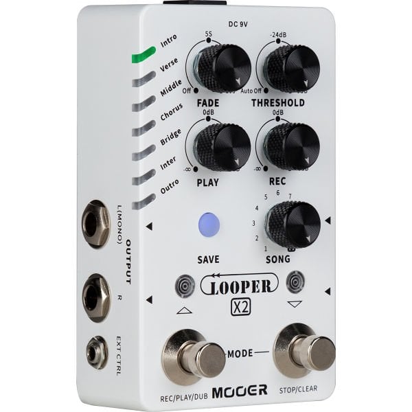 Mooer M727 Stereo Looper Gitar Pedalı