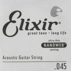 Elixir 045 Tek Bronz Akustik Gitar Teli (15145)