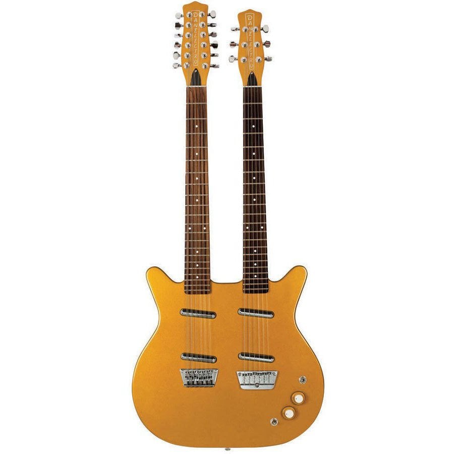 Danelectro Çift Saplı 6 ve 12 Telli Elektro Gitar (DBN612GLD)