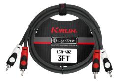 Kirlin LGA4023MBK 2 RCA Plug / 2 RCA Plug