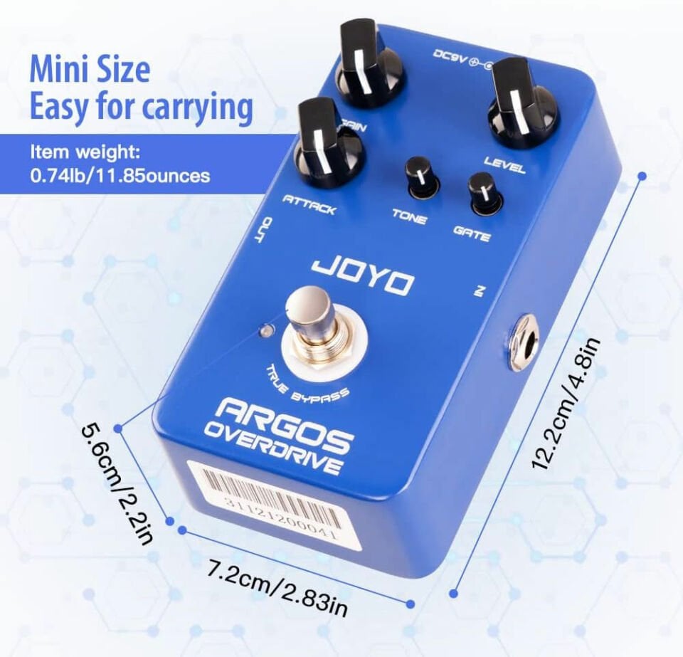 Joyo JF23 Argos Overdrive Pedalı