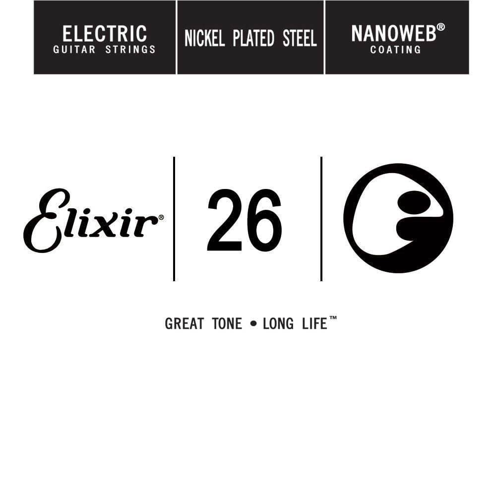 Elixir 026 Tek Elektro Gitar Teli NW (15226)