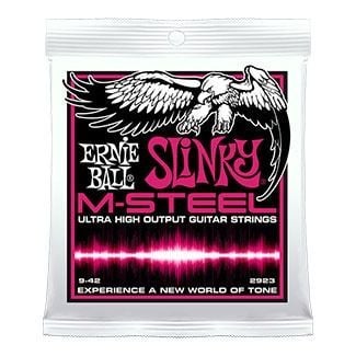 Ernie Ball 09-42 M-Steel Super Slinky Elektro Gitar Teli P02923