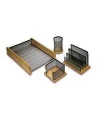 MAS METAL-AHSAP 4 LU OFIS SETI SIYAH (527)