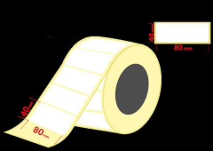 ERMET TERMAL ETIKET RULOSU 40X80 1000 LI