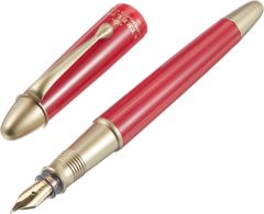 STEELPEN PEARL KIRMIZI DOLMAKALEM+TUKENMEZ (4588)