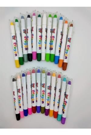KRAF KIDS PASTEL BOYA SILKY CRAYON 24 LU KK505
