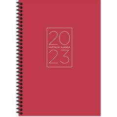 KESKIN AJANDA 17x24 HAFTALIK SPIRALLI KIRMIZI 2024