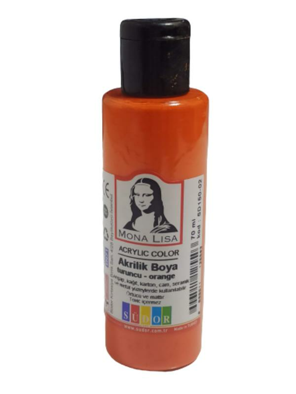 MONA LISA AKRILIK BOYA 70 ml TURUNCU (SD150-02)