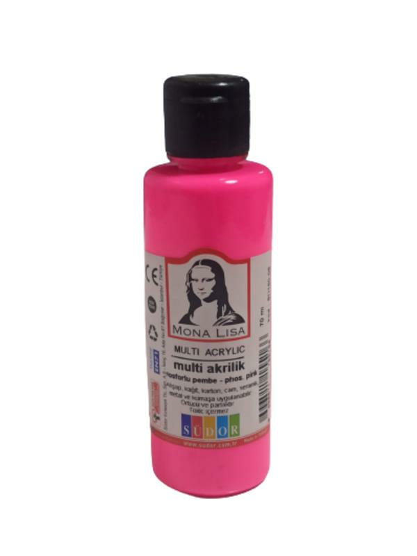 MONA LISA AKRILIK BOYA 70 ml FOS.PEMBE (SD160-06)