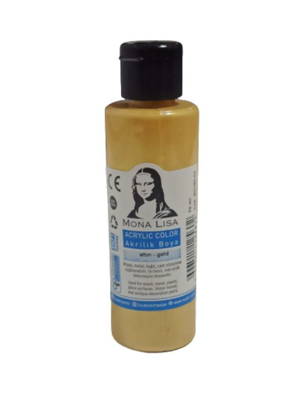 MONA LISA AKRILIK BOYA 70 ml ALTIN (SD160-02)