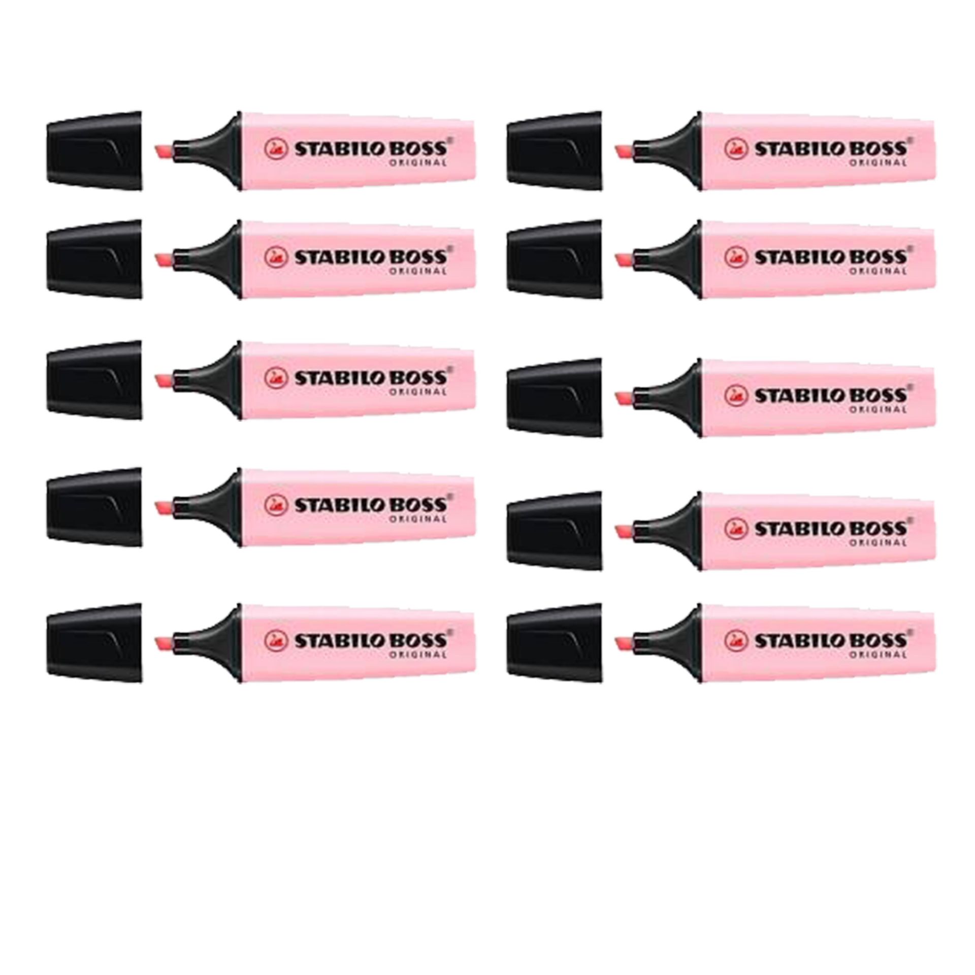 STABILO BOSS FOSFORLU KALEM PEMBE 10LU (70/56)