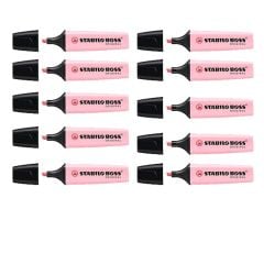 STABILO BOSS FOSFORLU KALEM PEMBE 10LU (70/56)