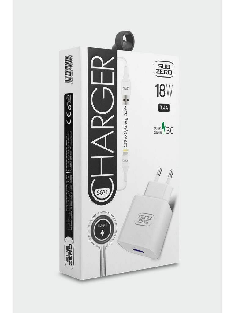 SUBZERO SG71 18W 3.4A HIZLI IPHONE SARJ ALETI