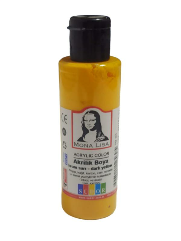 MONA LISA AKRILIK BOYA 70 ml KROM SARI (SD150-21)