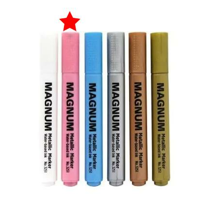 MAGNUM MARKER KALEM METALIK PEMBE (3251-2)