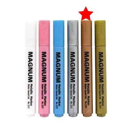 MAGNUM MARKER KALEM METALIK KAHVERENGI (3251-4)