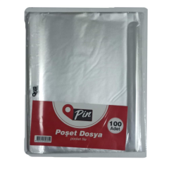 PIN DELIKLI POSET DOSYA A4 100 LU (479816)