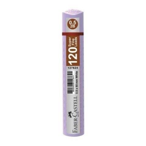 FABER CASTELL GRIP MIN 05 2B 60MM 120 LI PAS.MOR