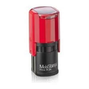 MOBISTAMPS KASE YUVARLAK R-24 KIRMIZI MAVI