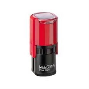 MOBISTAMPS KASE YUVARLAK R-24 KIRMIZI KECELI