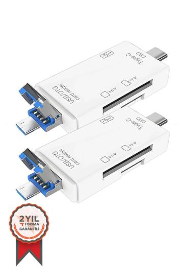 TORIMA 6IN1 KART OKUYUCU USB-OTG HUB TYPE-C YD-40