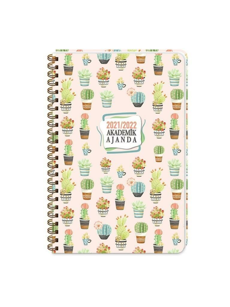 KESKIN AKADEMIK AJANDA 17x24 SPR.CACTUS