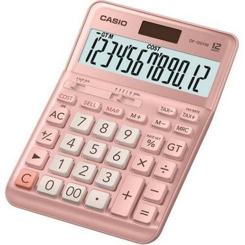 CASIO HESAP MAKINESI MASA USTU DF-120FM-PK 12 HANE