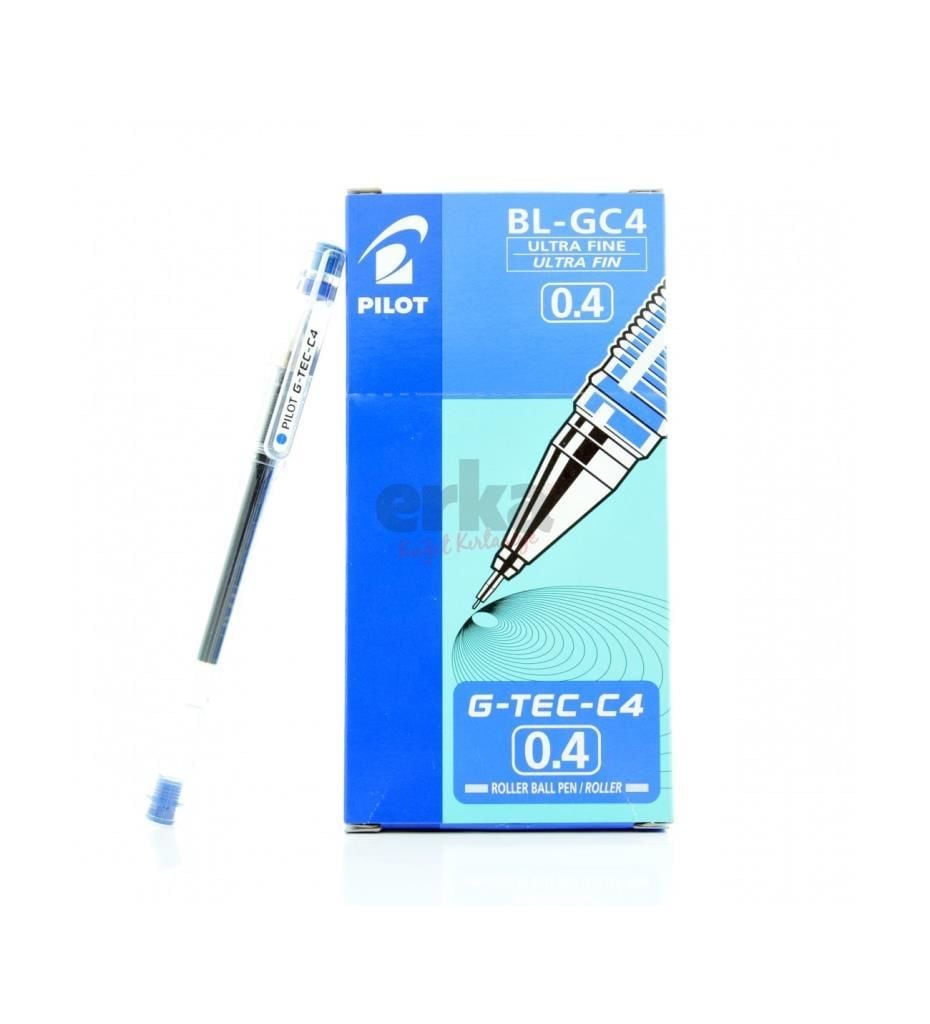 PILOT G-TEC C4  04mm IGNE UCLU JEL KALEM MAVI 12LI