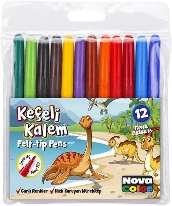 NOVACOLOR KECELI KALEM  12 LI (NC-620)