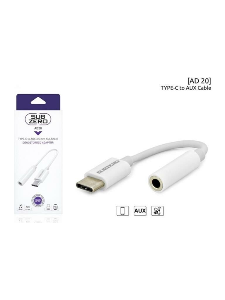 SUBZERO AD20 TYPE-C TO AUX KULAKLIK DONUSTUR. I15