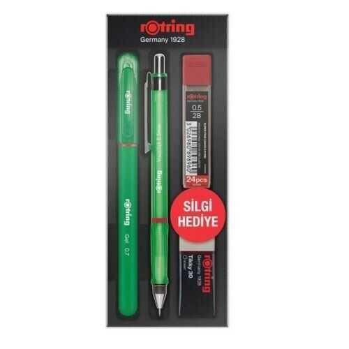 ROTRING OKUL SETI VISUCLICK+JEL 0.5 MM YESIL