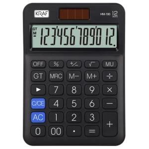 KRAF HESAP MAKINESI MASAUSTU 12HANE HM-180BK SIYAH
