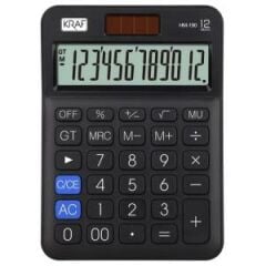 KRAF HESAP MAKINESI MASAUSTU 12HANE HM-180BK SIYAH
