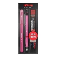 ROTRING OKUL SETI VISUCLICK+JEL 0.5 MM PEMBE