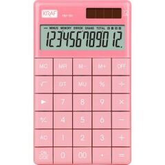 KRAF HESAP MAKINESI MASAUSTU 12HANE HM-180PK PEMBE