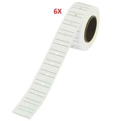 TANEX MAKINE ETIKETI 12-21 CIZGILI BEYAZ 6 LI