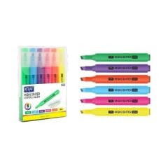 KRAF FOSFORLU KALEM TRIO BRIGHT COLORS 315 6 LI