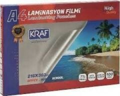 KRAF LAMINASYON FILMI PARLAK A4 75MIC 100 LU 2121