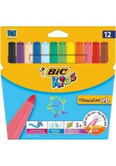 BIC KIDS JUMBO KECELI KALEM VISA XL 12 LI YIKANABI