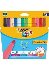BIC KIDS JUMBO KECELI KALEM VISA XL 12 LI YIKANABI