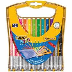 BIC KIDS KECELI KALEM 12LI YELPAZE KUTU(933964)