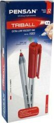 PENSAN TUKENMEZ KALEM TRIBALL KIRMIZI 12 LI