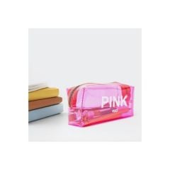 VUKI SEFFAF KALEM CANTASI PEMBE VK-0096-06