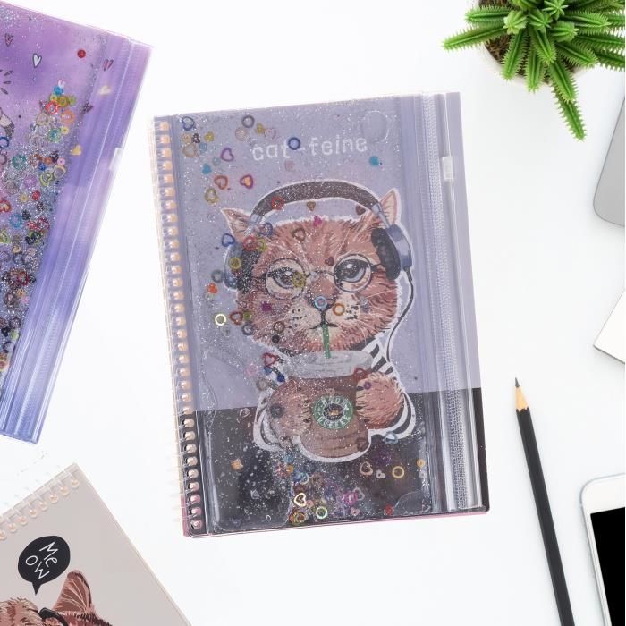 VUKI SULU KAPAKLI A5 DEFTER KEDI VK-0109-06