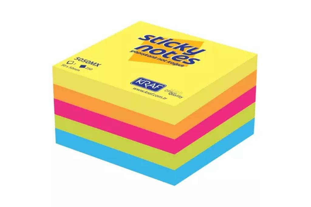 KRAF YAPISKANLI NOT KAGIDI KUP 50X50 250YP 5050MX