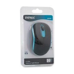 EVEREST KABLOSUZ MOUSE  USB SIYAH/MAVI (SM-804)